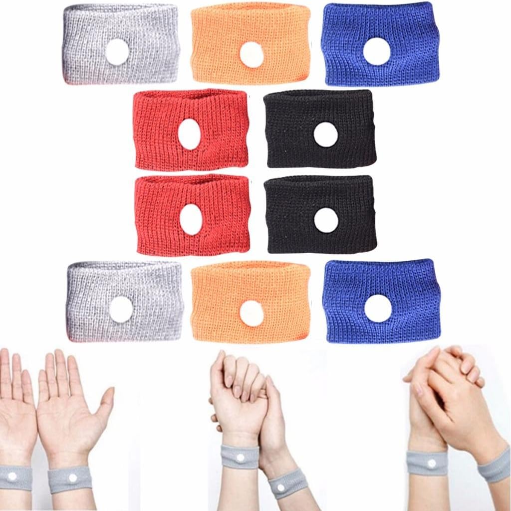 LONG7INES Multicolors Anti Nausea Acupressure Wristbands