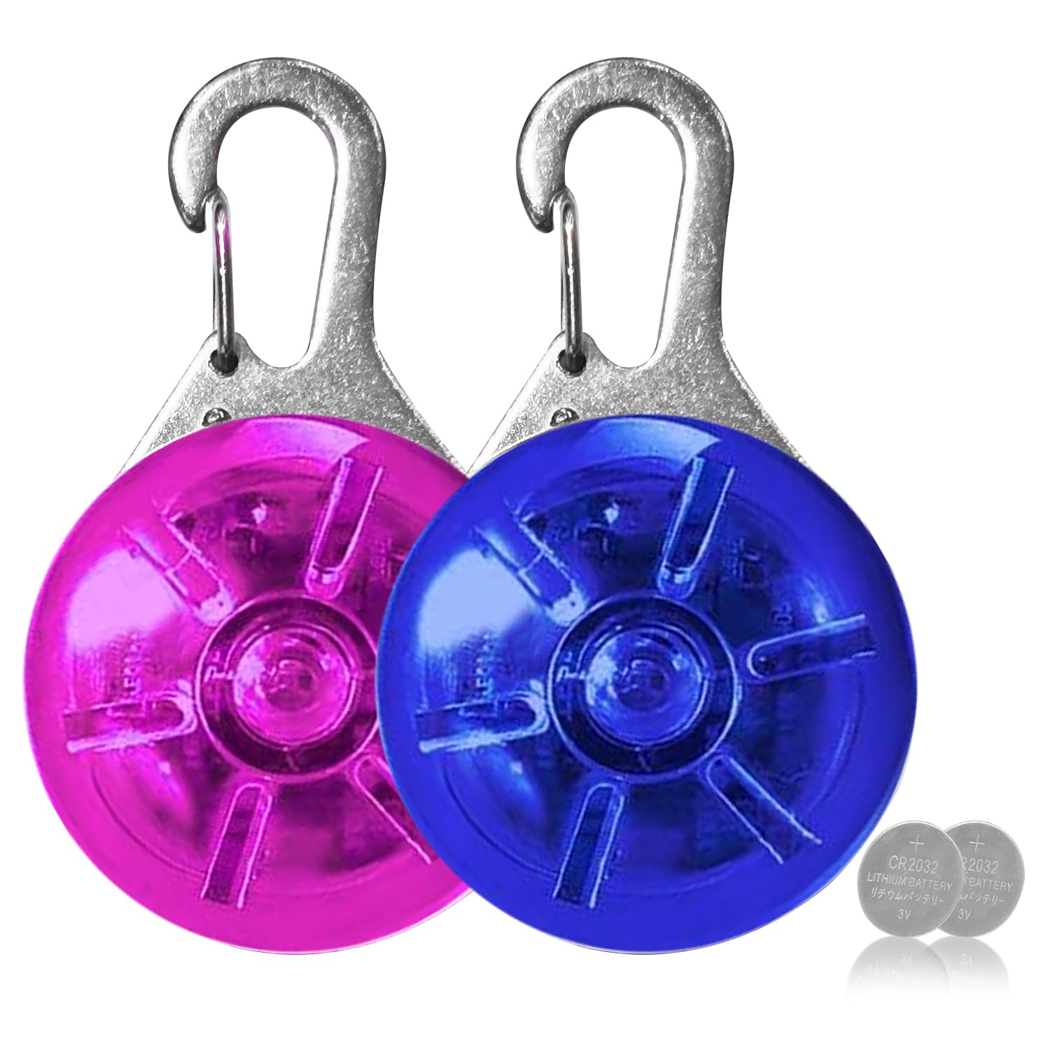 AVIDA ZEN Flashing Light Children's School Bag, Light Pendant Dog, Clip On with 3 Light Modes, Reflectors Cats, Joggers, Campers, Reflector School Bag Light, Dog Light, Klein, Plastic — image 1