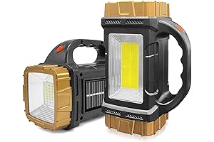 High Lumens 2-Pack Solar Flashlights