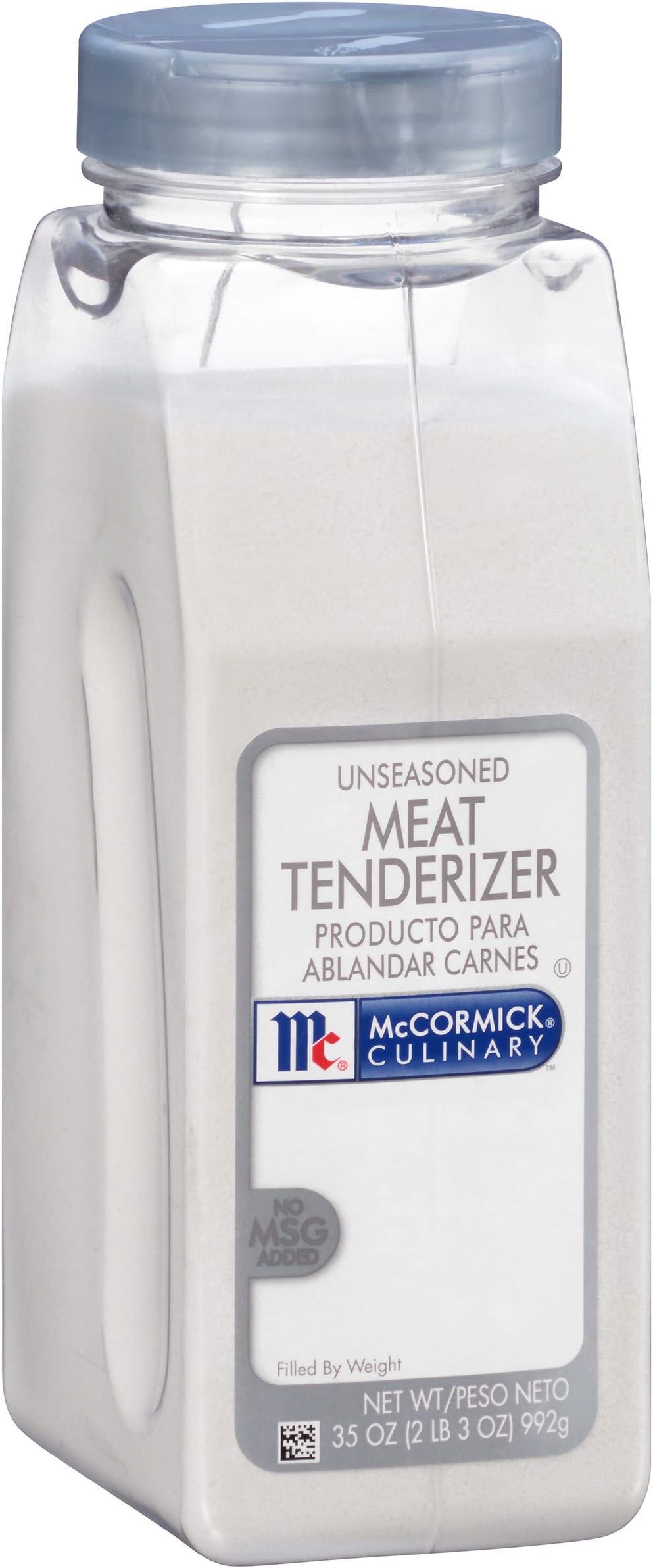 McCormick Culinary Unseasoned Meat Tenderizer, 35 oz - One 35 Ounce Container of Meat Tenderizer Seasoning, Perfect for Fall-off-the-Bone Meat
