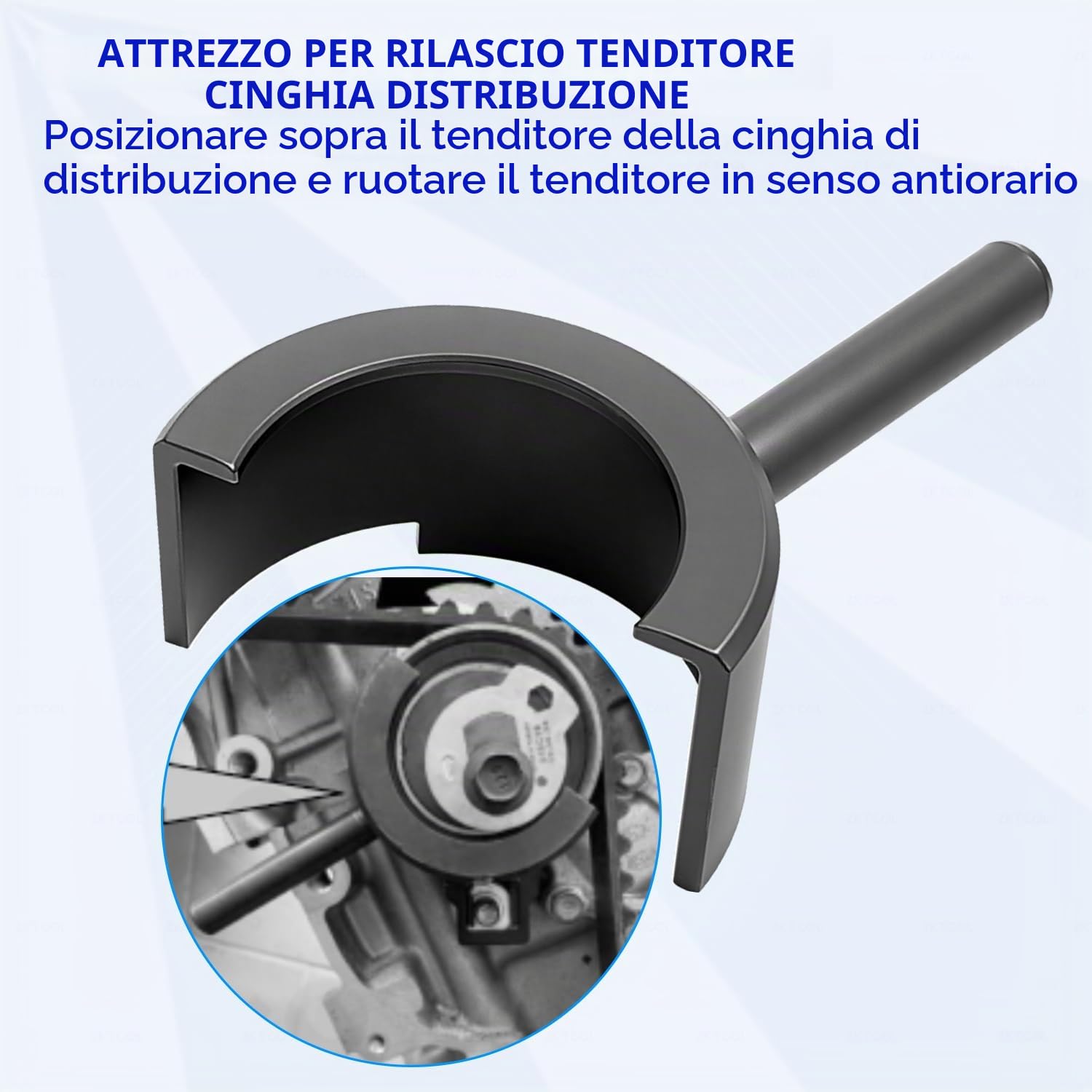 ZKTOOL Strumento di Sostituzione della Cinghia di Distribuzione del Motore, Compatibile con Hyundai e Kia 1.6D Motori Diesel, OEM 09240-2U100, 09240-2U300, 09240-2U400, 09240-2U500 | Compatibile con motori diesel Hyundai e Kia 1.6D. Include OEM 09240-2U10