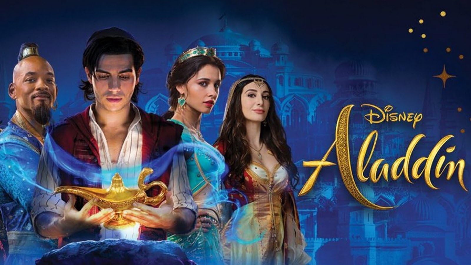Aladdin 2019 28 A0 Poster on Canvas - Movie Art Poster in varie dimensioni per idee soggiorno o camera da letto. Immagini di film cult senza bordi Classic Iconic 70s 80s 90s Vintage Retro Home Wall D