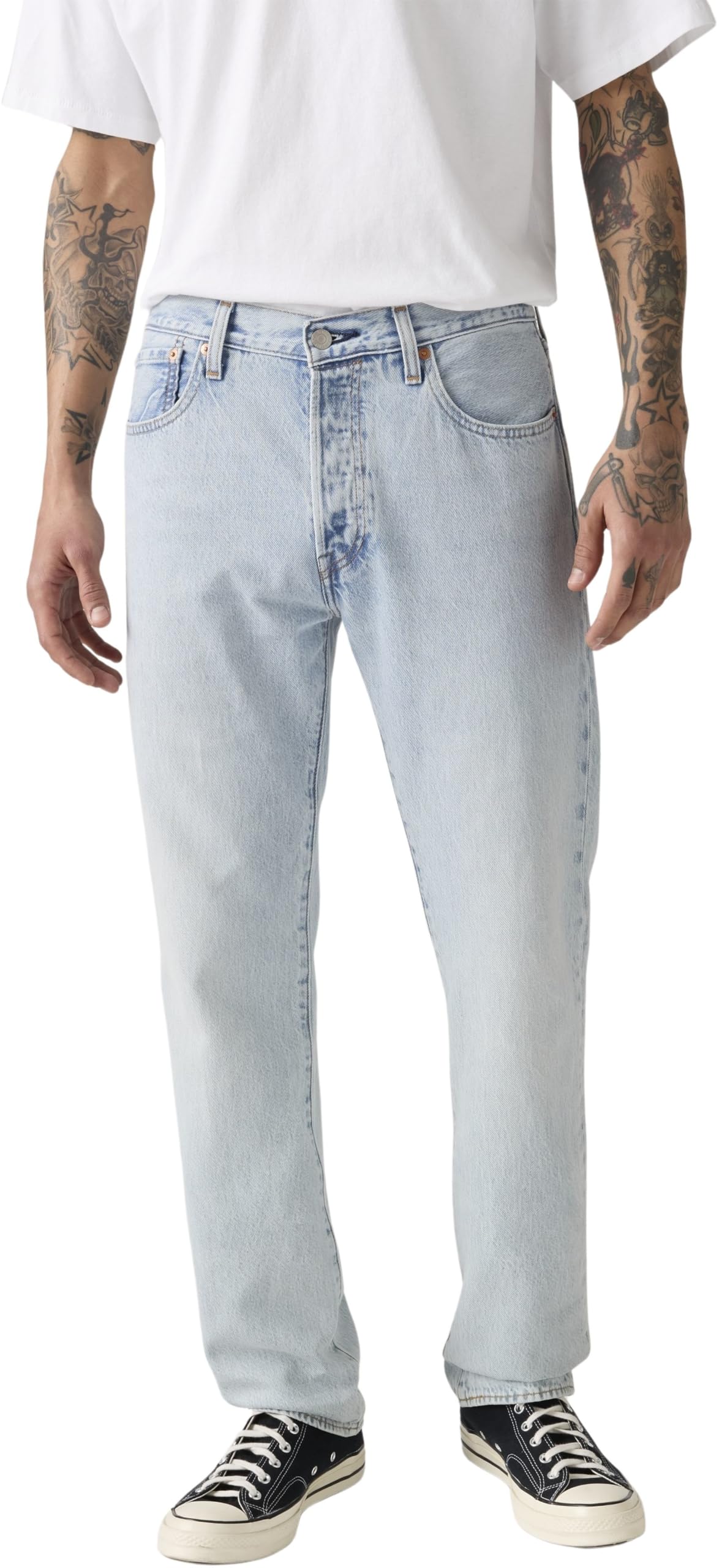 Levi's Jeans da Uomo 501 Original Fit, Brightside, 33W x 32L