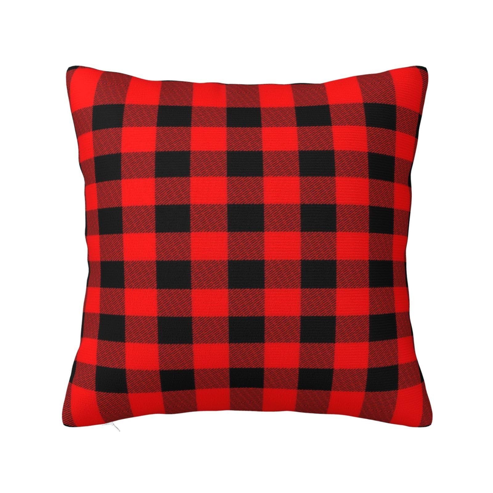 Plaid Buffalo Style Pillowcase 16"x16"