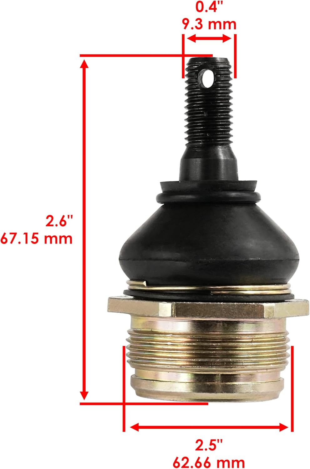 Caltric 4 Upper and Lower Ball Joints Compatible With Kawasaki Bayou 400 KLF400 KLF400-B 1996 1997 1998 1999