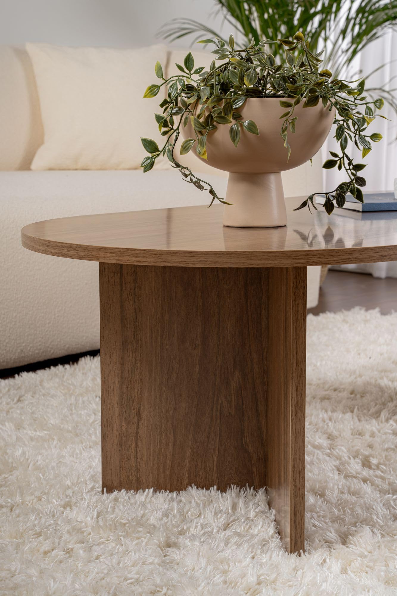 Hanah Home Moderne witte koffietafel, 60 x 52 x 40 cm, 100% melamine Hanah Home Moderne witte koffietafel, 60 x 52 x 40 cm, 100% melamine