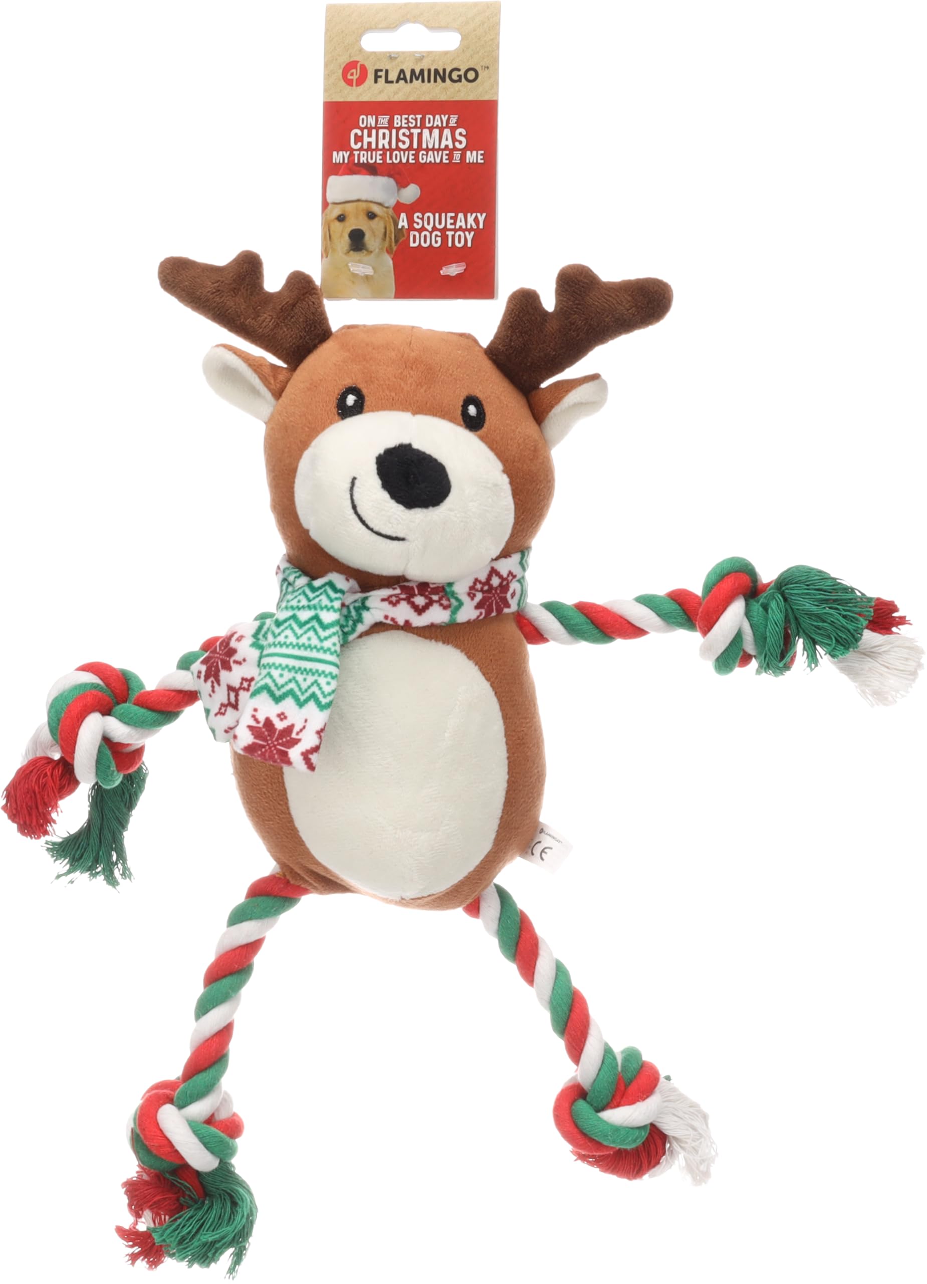 Flamingo CHRISTMAS TOY VICENTE REINDEER BROWN 29x10x35CM