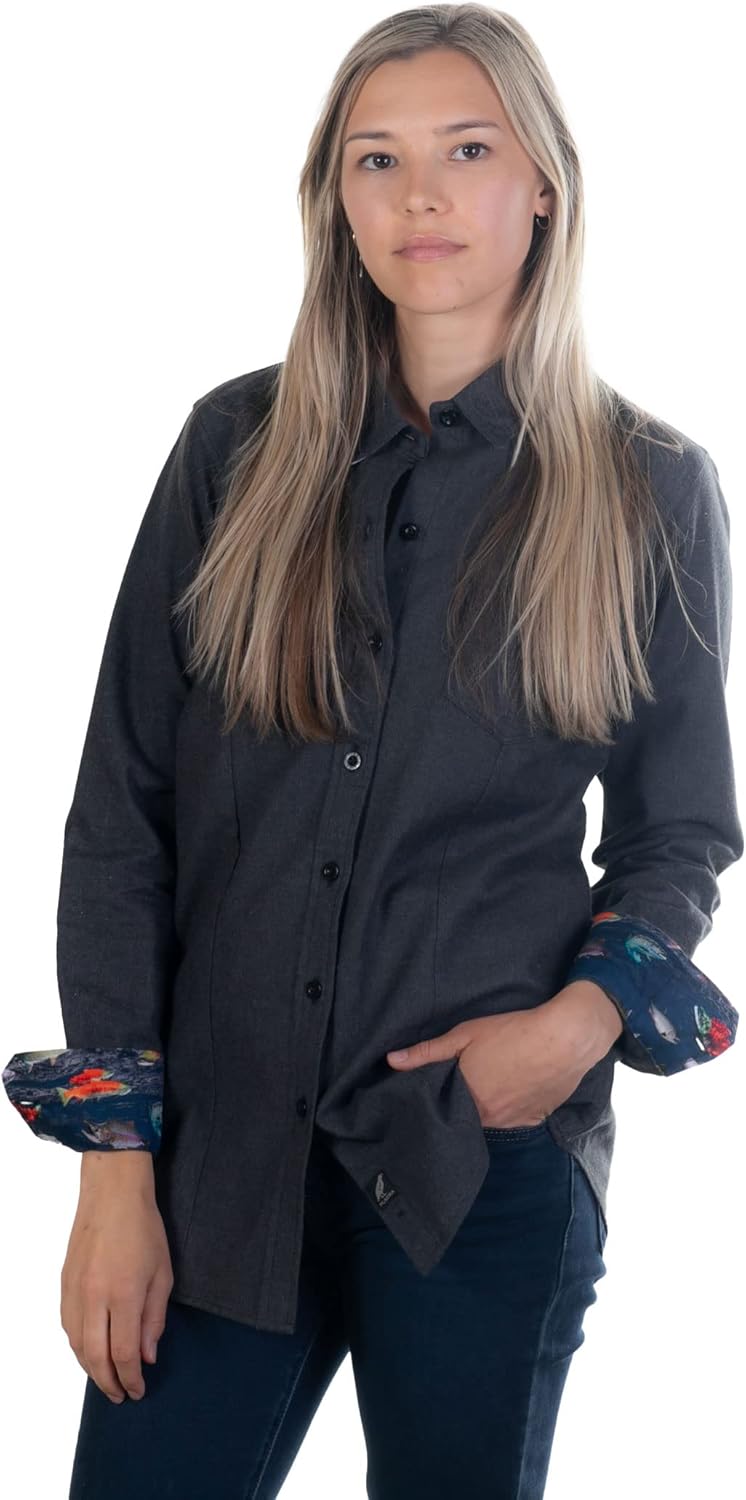 Pladra, Women's Peregrine Every Day Flannel Shirt, Durable and Soft Button-Up - Image 8