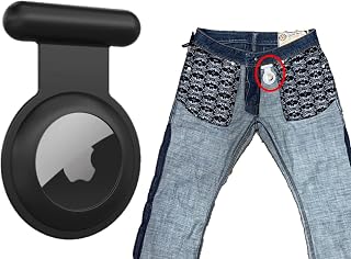 Airtag Holder for Kids Hidden Compatible with Apple Airtag Holder. GPS Tracker for Kids, Tracking Device for Kids, Airtag for Kids, Airtag Kids Hidden (Black, 2-Pack)