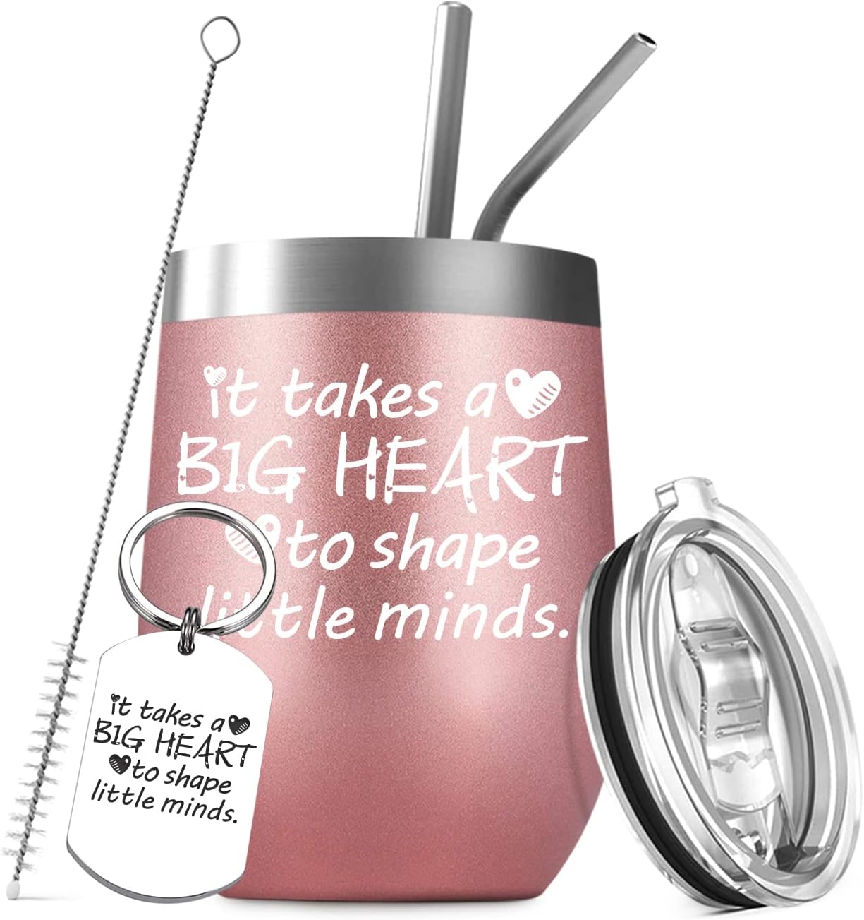 Top Rated Deitybless Teacher Gifts for Women, Funny Birthday Gifts for Teachers, Preschool Teacher Appreciation Gifts, It Takes a Big Heart to Help Shape Little Minds, 12oz Wine Tumbler Buy 1 get 1 Deitybless Teacher Gifts for Women, Funny Birthday Gifts for Teachers, Preschool Teacher Appreciation Gifts, It Takes a Big Heart to Help Shape Little Minds, 12oz Wine Tumbler