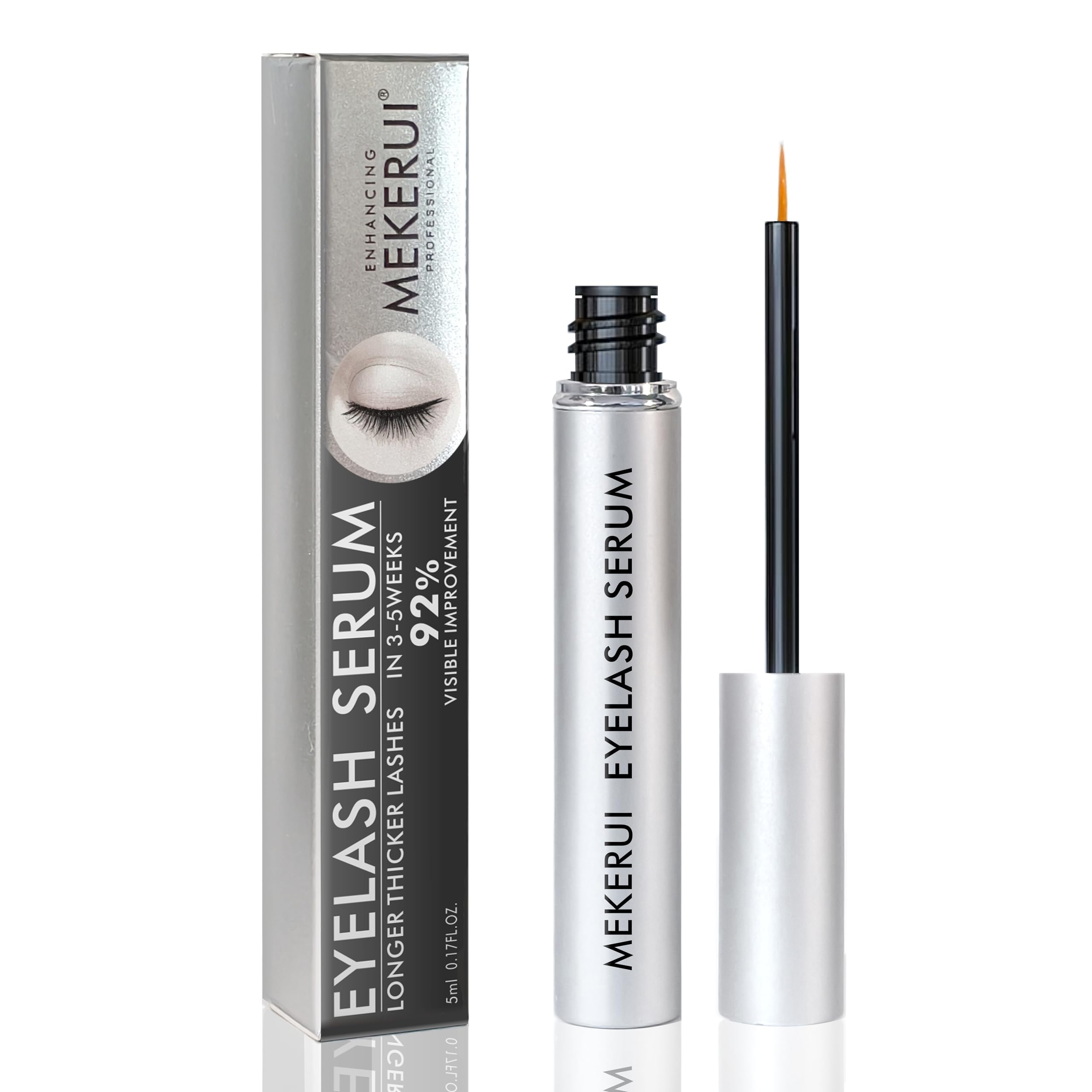 Say Goodbye to Sparse Lashes! Mekerui Eyelash Serum, Backed by a Precise Formula, Clinically Proven to Reshape Long and De...