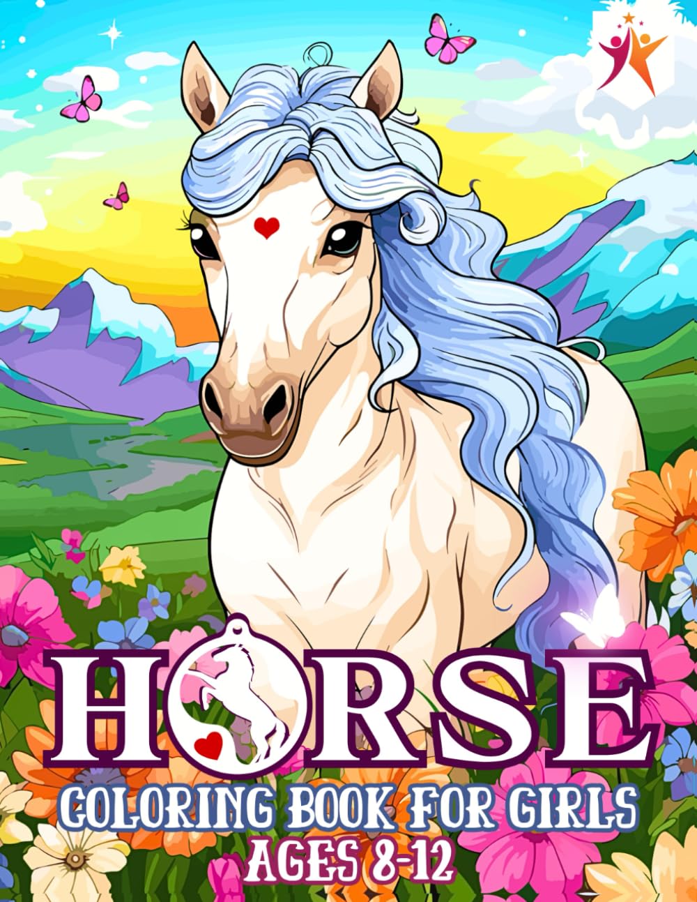 Horse Coloring Book for Girls Ages 8-12: 50 Illustrations of Equine Wonder for Captivating Coloring Fun Tailored for Kids 8-12 Years Old