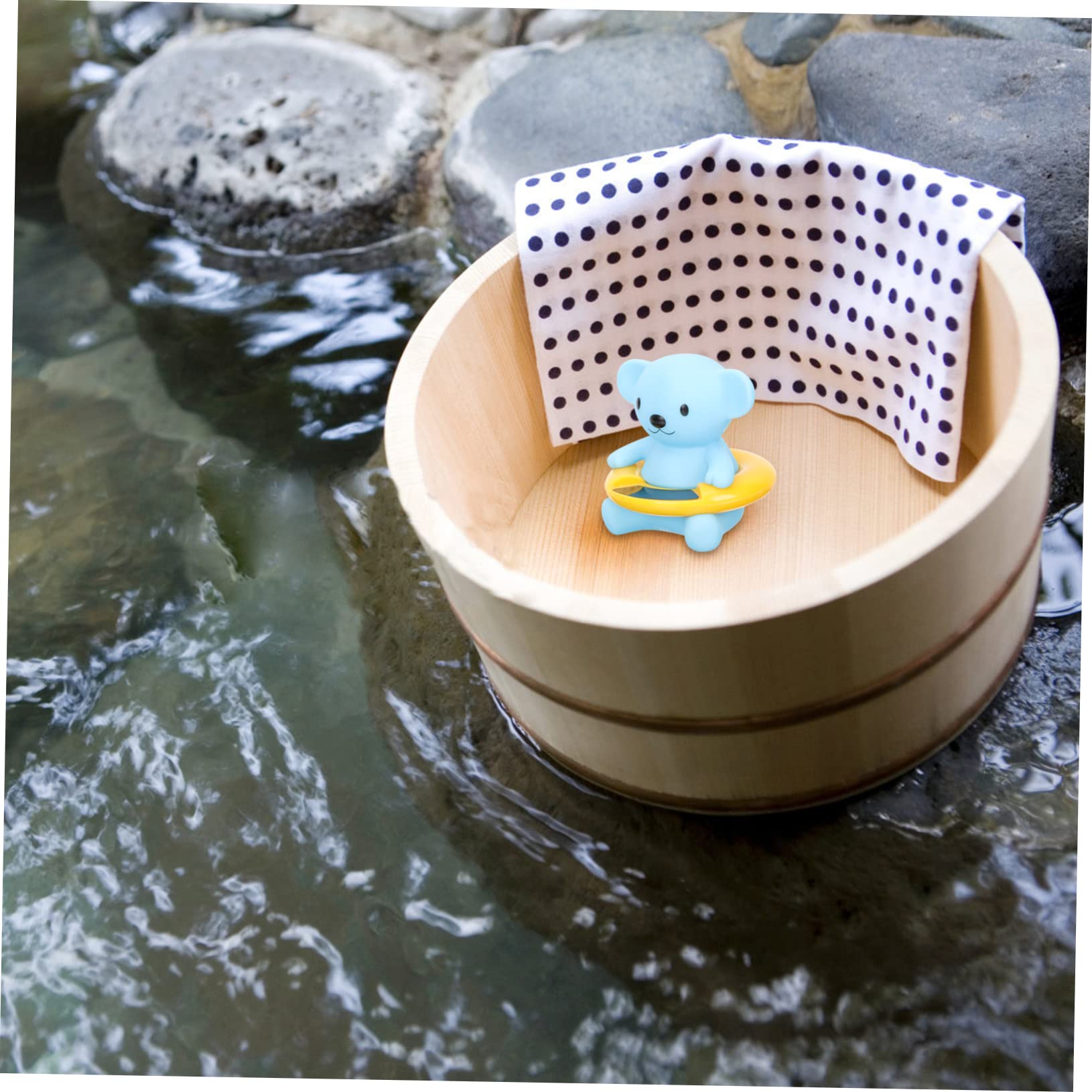 BESPORTBLE 2pezzi Termometro Da Bagno Elettronico Per Termometro Galleggiante Cartoon Per Misurare La Temperatura Piscina e Bagnetto Design Forma Di Orsetto Misurazione Precisa e Veloce Per