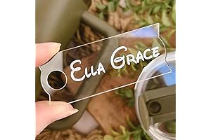 Custom Laser Engraved Tumbler Lid Nameplates