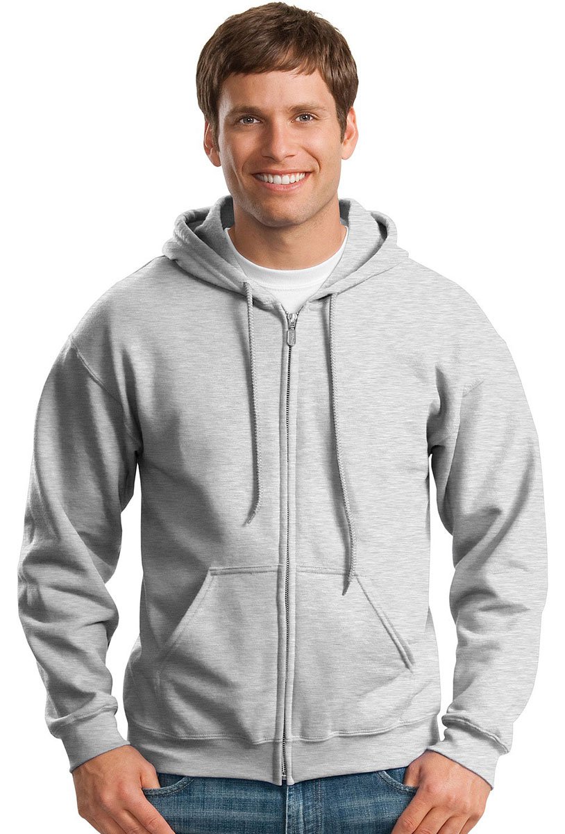 unisex-adult Fleece Zip Hoodie Sweatshirt, Style G18600, Multipack