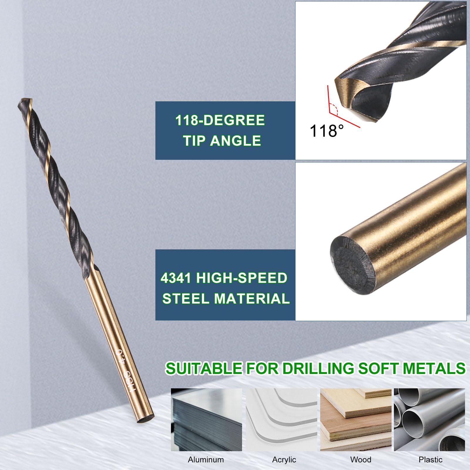 METALLIXITY Drill Bit (4mm) 10Pcs - Image 4