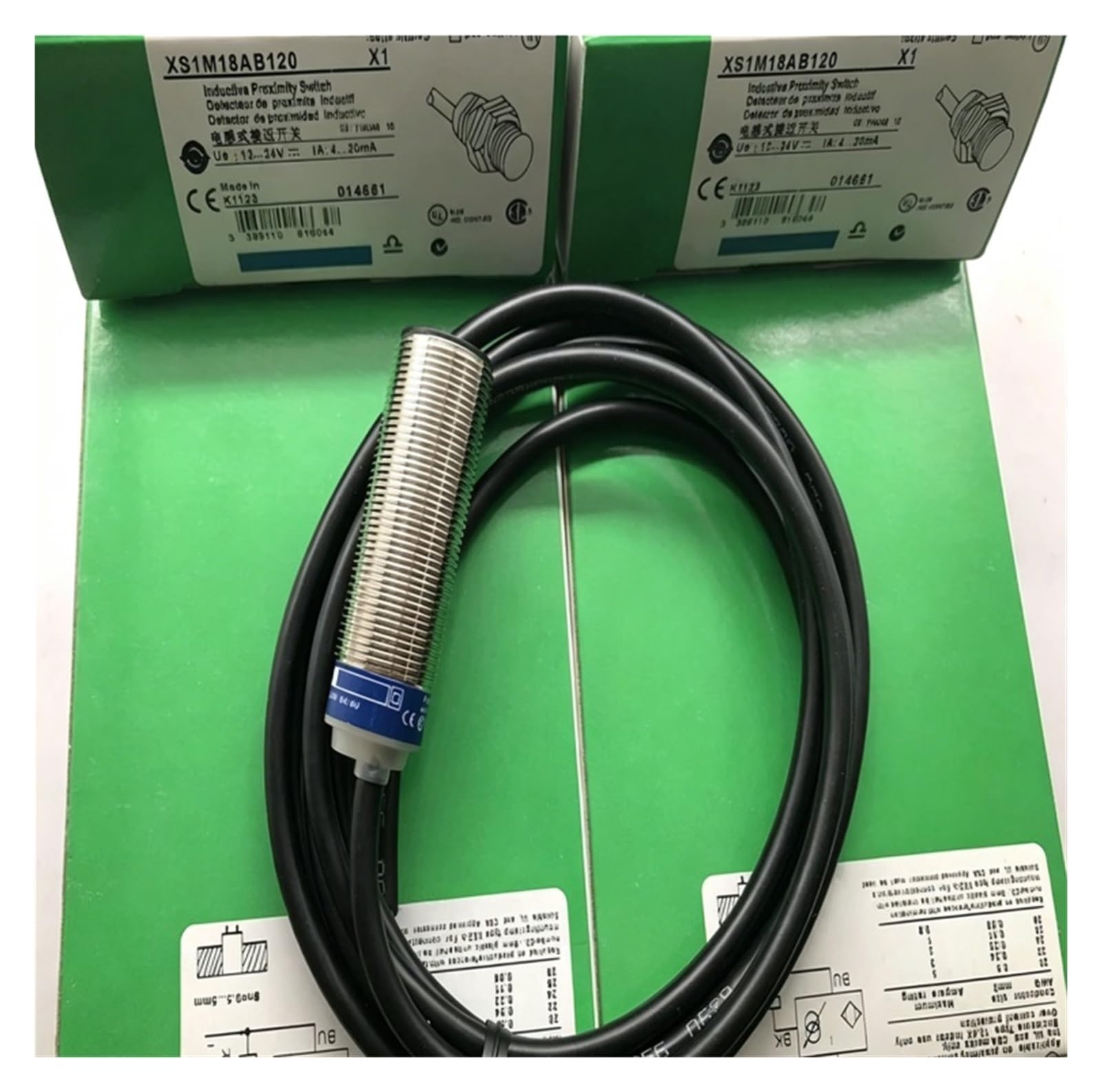 CJKXPZMH 1pcs sensor XS1M18AB120L1 XS1M18AB120L2 XS1M18AB120EX proximity switch(XS1M18AB120EX)