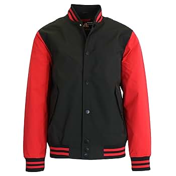 Galaxy by Harvic Men's Lightweight Polyester Varsity Jacket