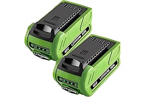 2Pack 40V 6.0Ah Enhanced Battery Vs Greenworks 4.0Ah Battery