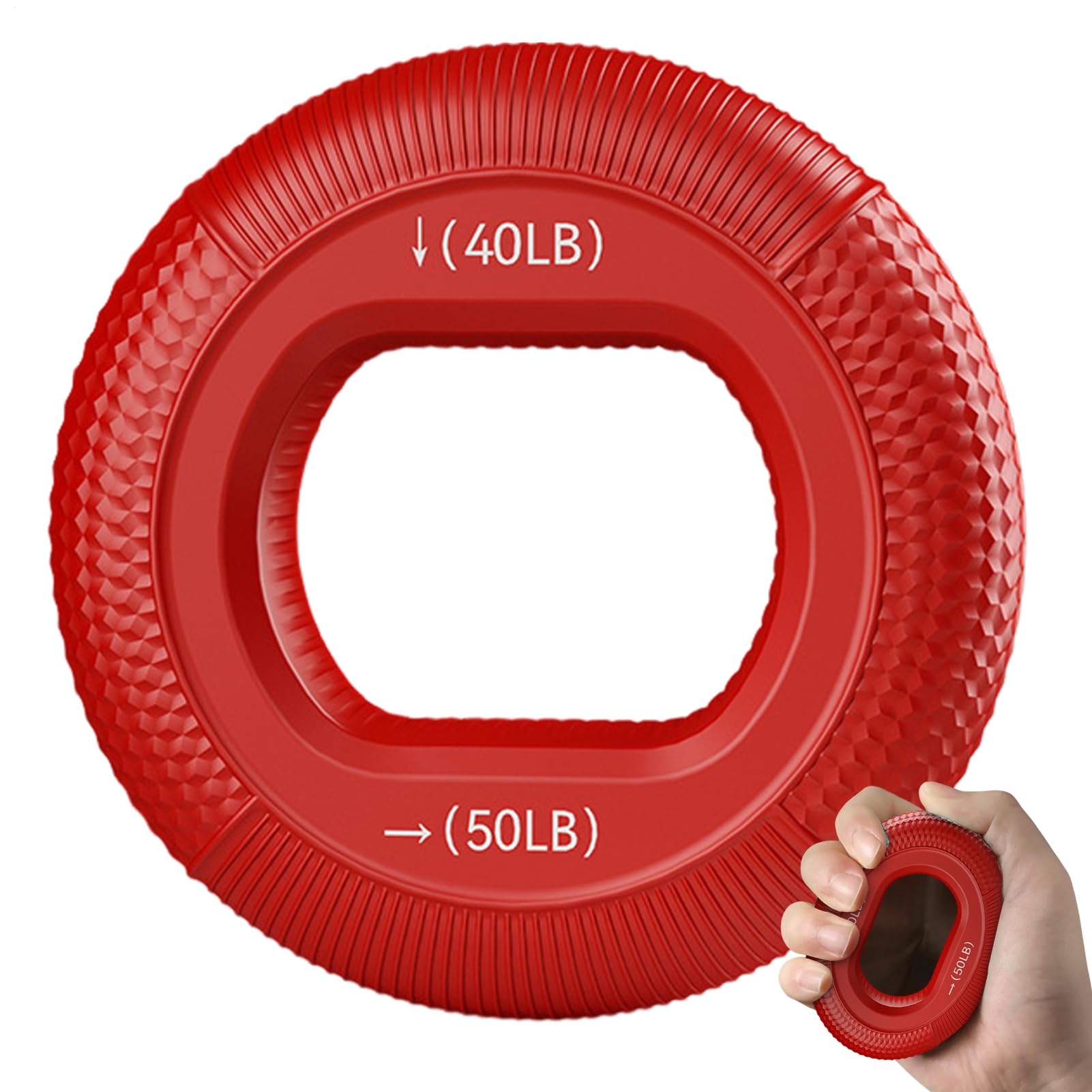 Hand Strengthener Grip Ring, Forearm Ring Hand Exercisers, Silicone Squeezer Gripper For Muscle Strengthening Training Tool For Muscle Training, Sports, Rock Climbing, Fitness