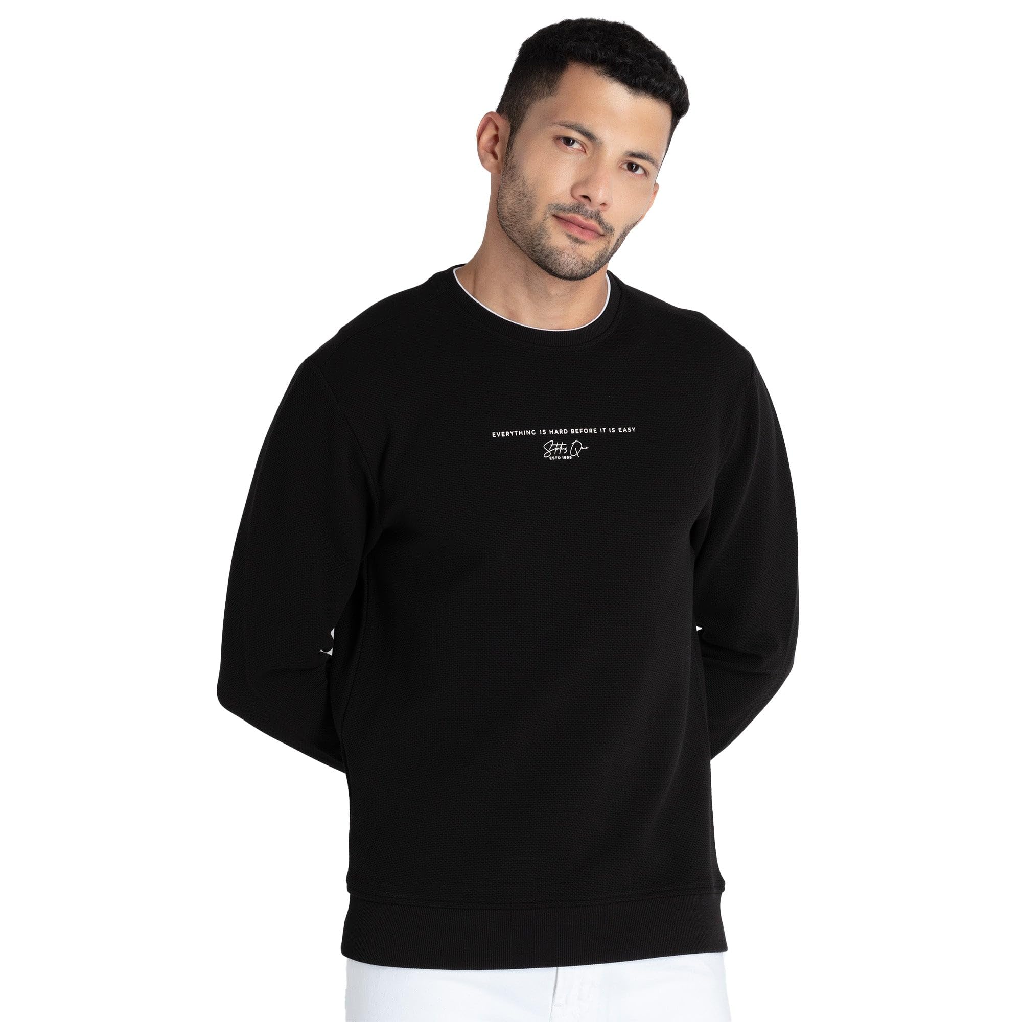 status quo Men's Rayon Solid Lightweight Sweatshirt | SQ-ED-22570-P166 |-picture-38