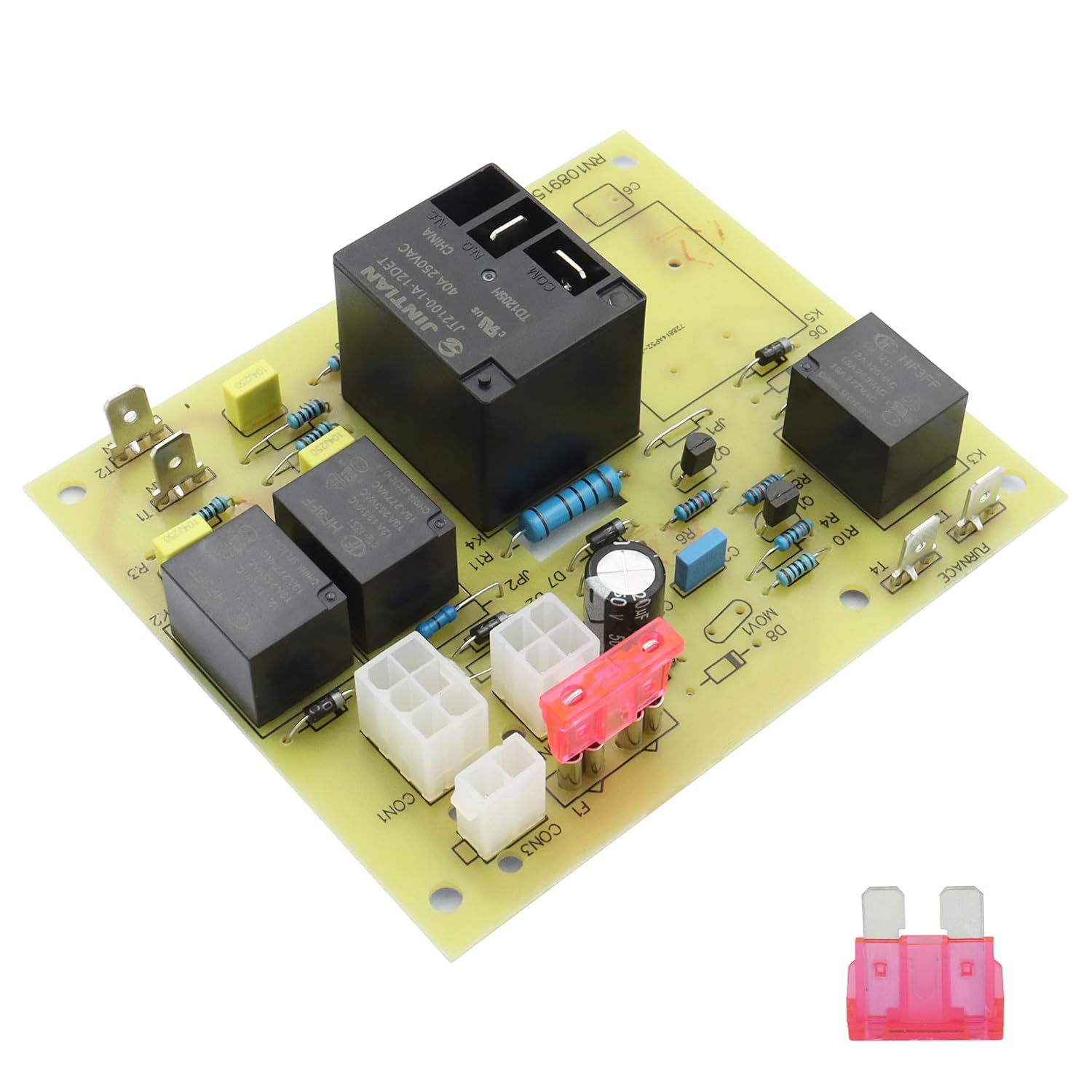 3106996022 Heat Cool Relay Analog Thermostat Control circuit Board fit for Dometic RV Roof Air Conditioner 579 590 595 600 Series Replaces Dometic Analog Control Relay Board 3106996.022, 3311924