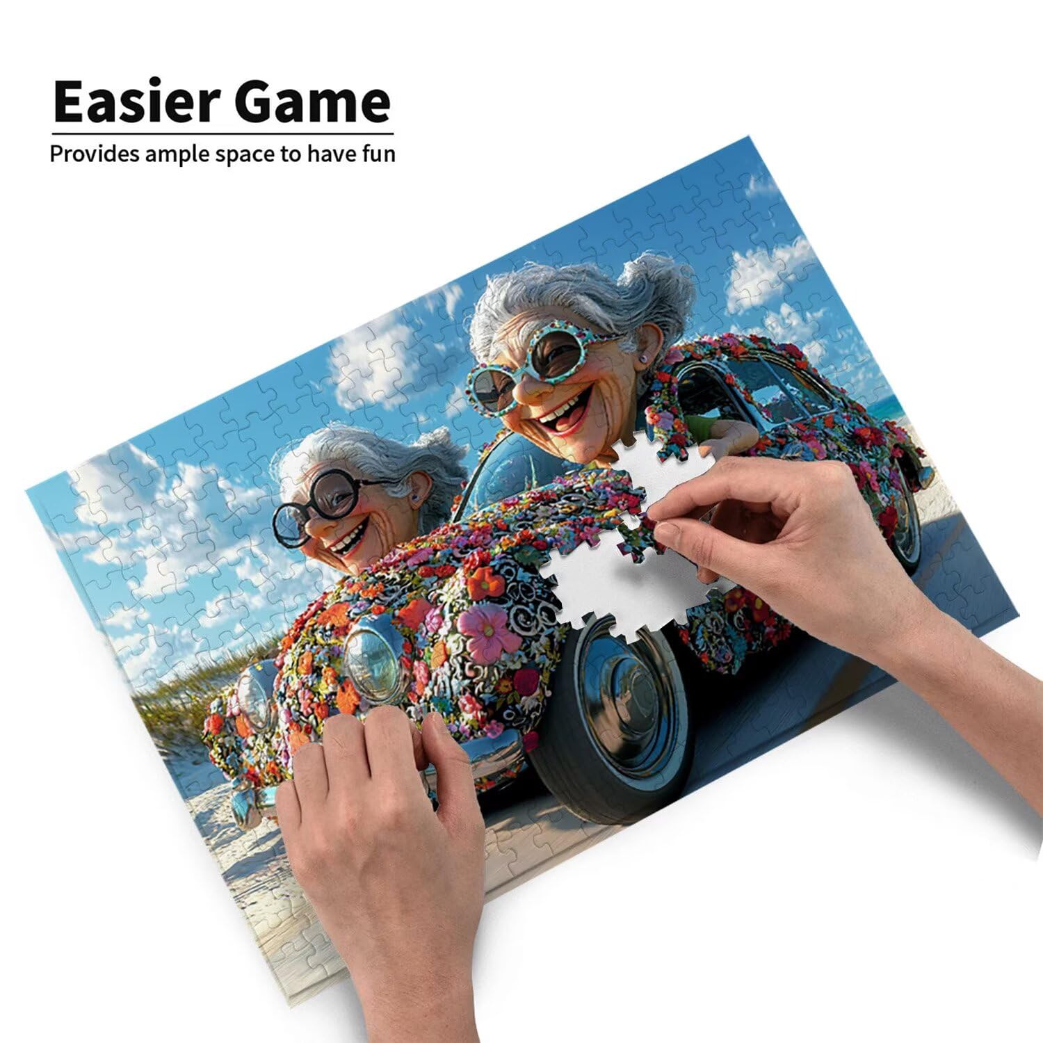 Puzzle Adulto 2000 Pezzi per auto donna vecchia| Gioco familiare e attività di gruppo per adolescenti e | Regalo Compleanno Per Bambini Dai 14 Anni | Decorazione Casa e Idea Regalo per Relax o-693