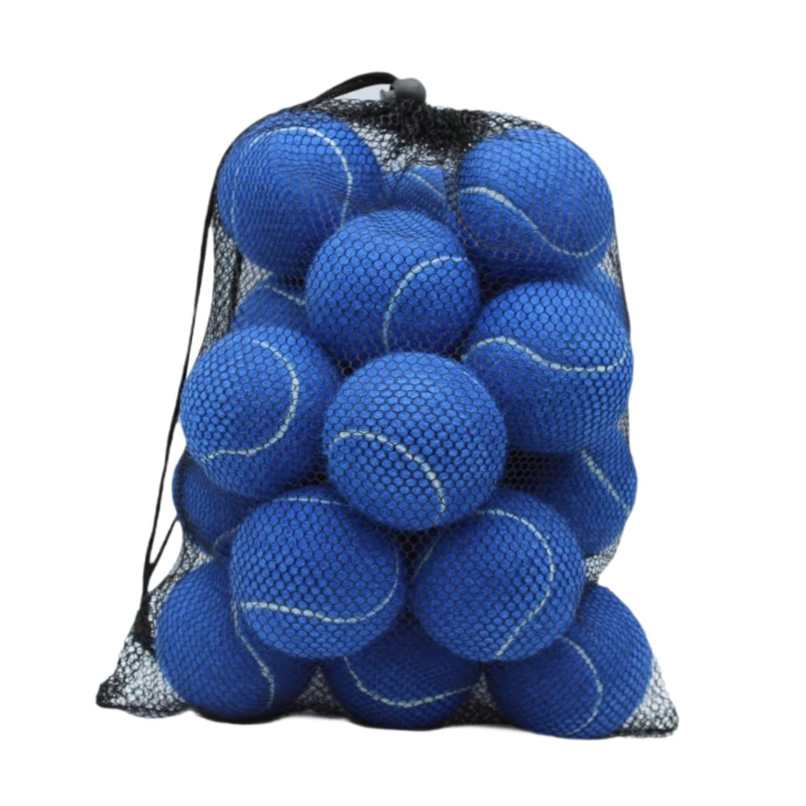 20 Piezas Pelotas de Tenis Pelotas de Entrenamiento Pelotas para Juegos Pelotas Deportivas con Goma Y Fieltro Resistentes Aptas para Entrenamiento Niñ, Azul