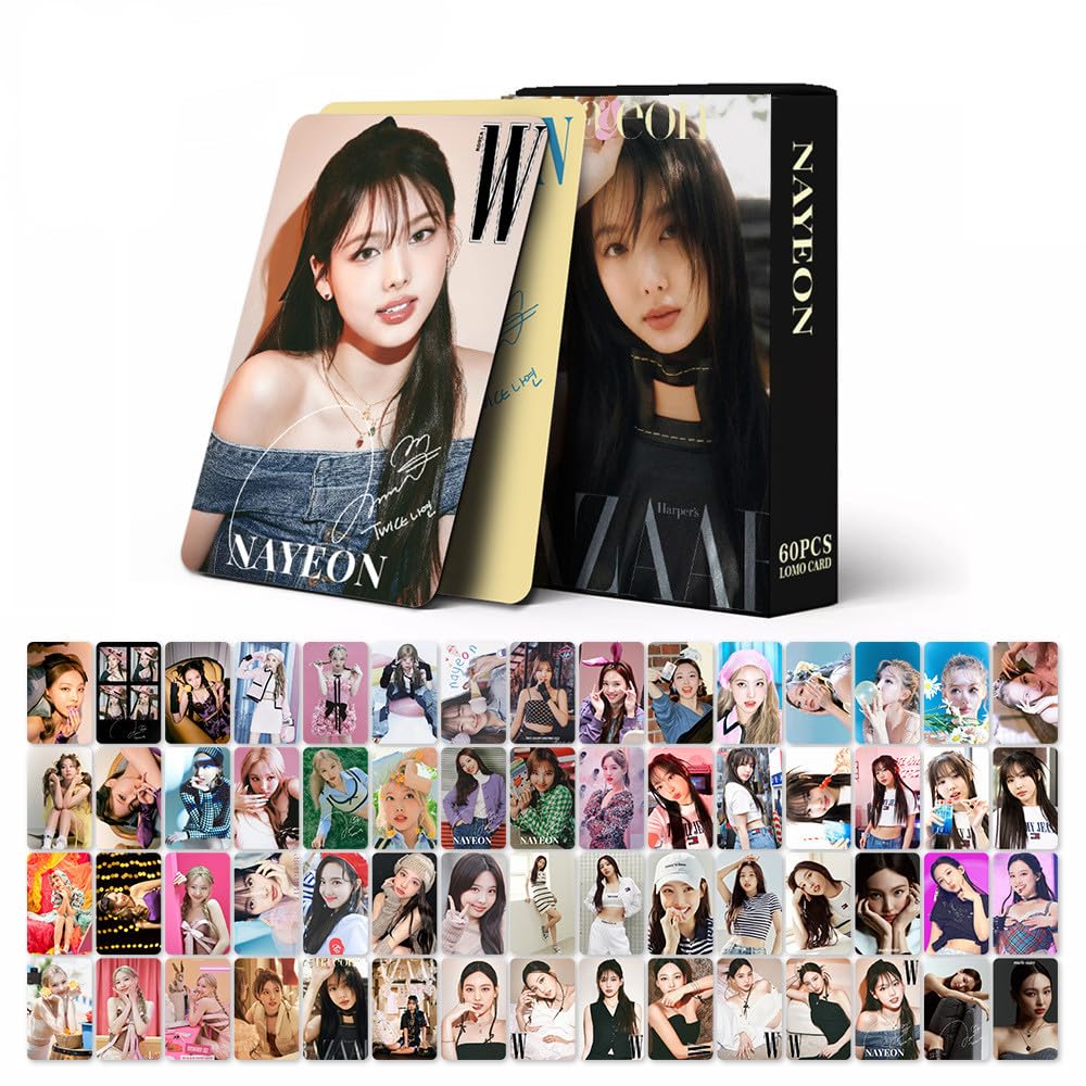 ZRHMCJEN Nayeon 60 X Photocards Im Nayeon Pop Lomo Cards Album Cards Collectpostcards Nayeon Mini Photo Cards/a