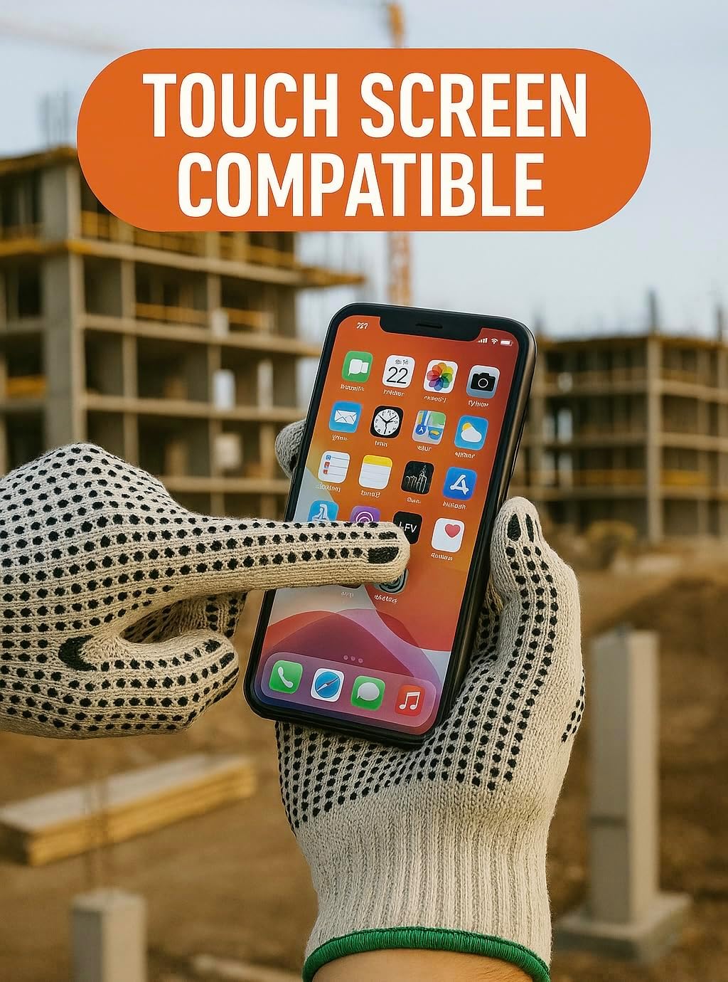 Double-Sided, Anti-Slip, Machine Washable, Unisex Gardening, Construction, Mechanics Gloves - Image 5