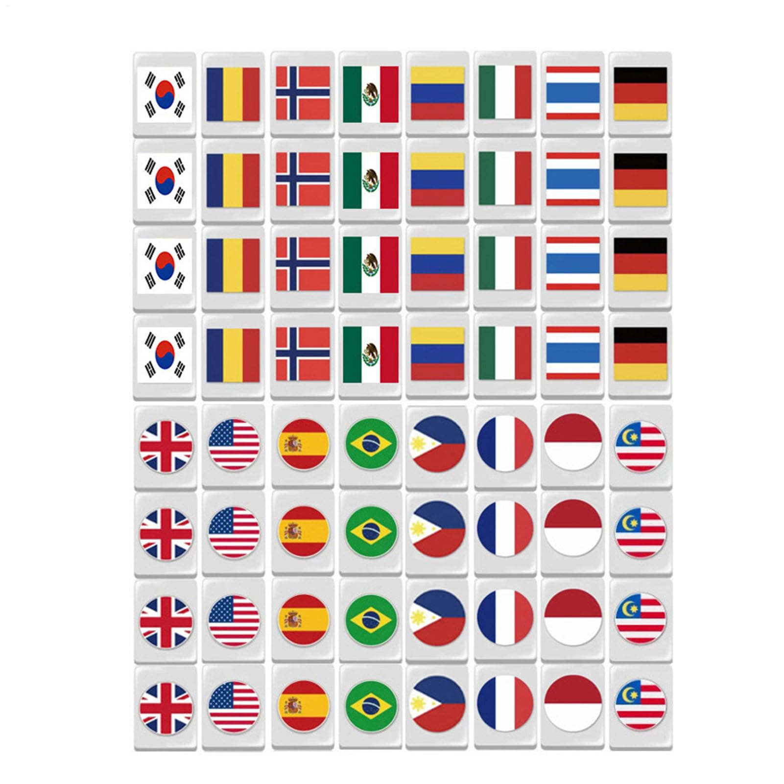 Mahjongg Fliesen Set, Mah Jongg Sets | Mahjong Flag Block Block Block Set | Familienparty Gesellschaftsspiele Brettspiele - Meeresfluchtblock-Puzzles für