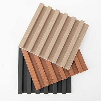 Art3dwallpanels Wood Slat Wall Panels, 3 Pack Sample 3D Noise Absorbing