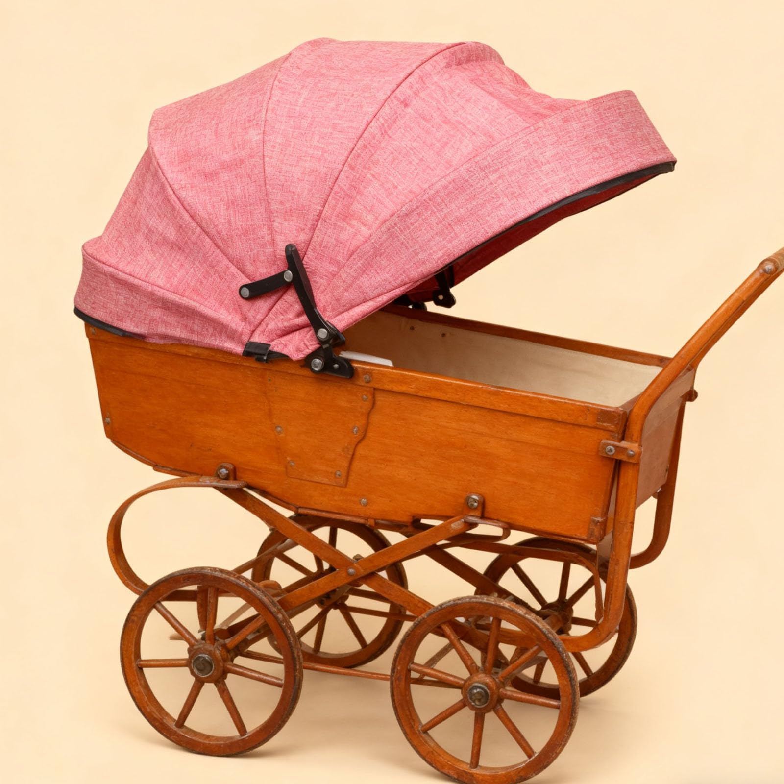 Toyvian Parasol para Cochecitos Protección UV Lluvia, Cubierta de Repuesto de Tela y Hierro para Paseos al Aire Libre y Viajes