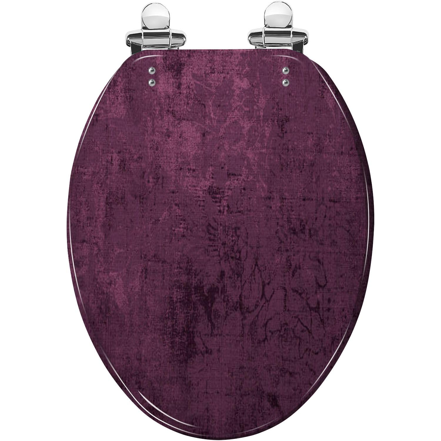 Asiento de inodoro alargado de resina para baño