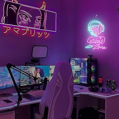 Miniatura 2 de Señal de Neón de Zona de Juego Gameneon Luces de Neón para Juegos para Decoración de Pared Luz LED Dormitorio para Niños Caverna de Hombre Fiesta