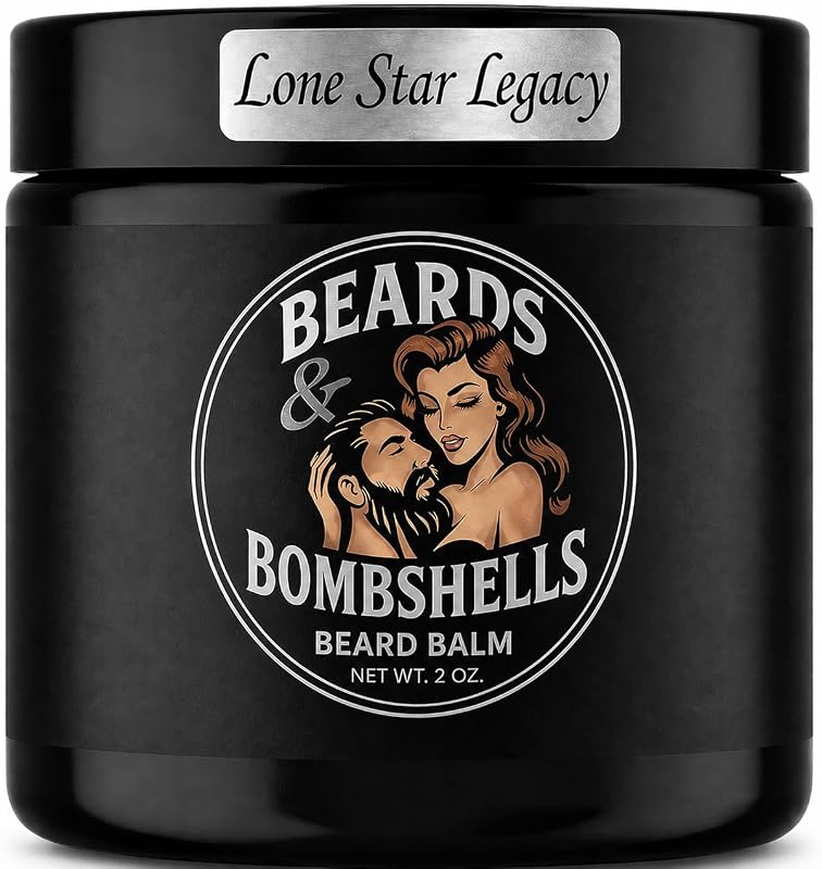 Bálsamo para Barba Beards & Bombshells Lone Star Legacy, Fixação Média, 2 oz