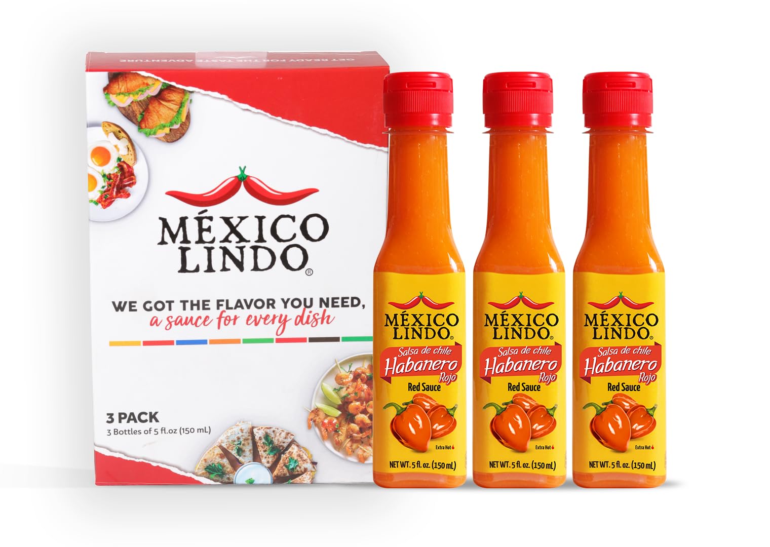 Amazon.com : Mexico Lindo Red Habanero Hot Sauce – Hot Mexican