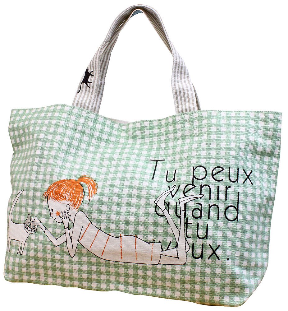Shinzi Katoh Zipper Tote Bag: Cheri Design