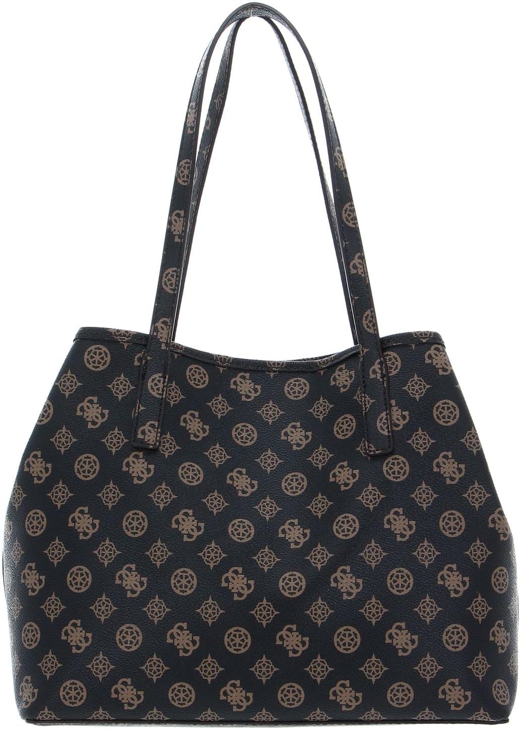 GUESS HANDBAG MAIN Vikky Tote, Women's Bag, Brown, brown