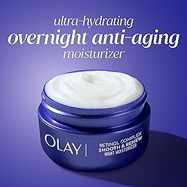 Olay Regenerist Radiance Retinol Face Moisturizer: Smooth & Renew Cream for Women - Fragrance-Free, Anti-Aging, Anti-Wrinkle, Tightening & Brightening - 2 Oz