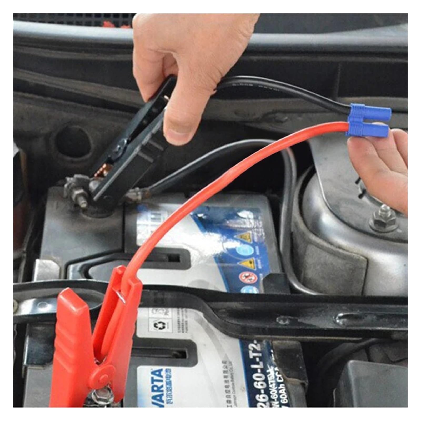 EC5 Câble de démarrage avec pinces de batterie 12 V 10 AWG Câbles de démarrage de rechange pour voiture SUV Démarreur portable