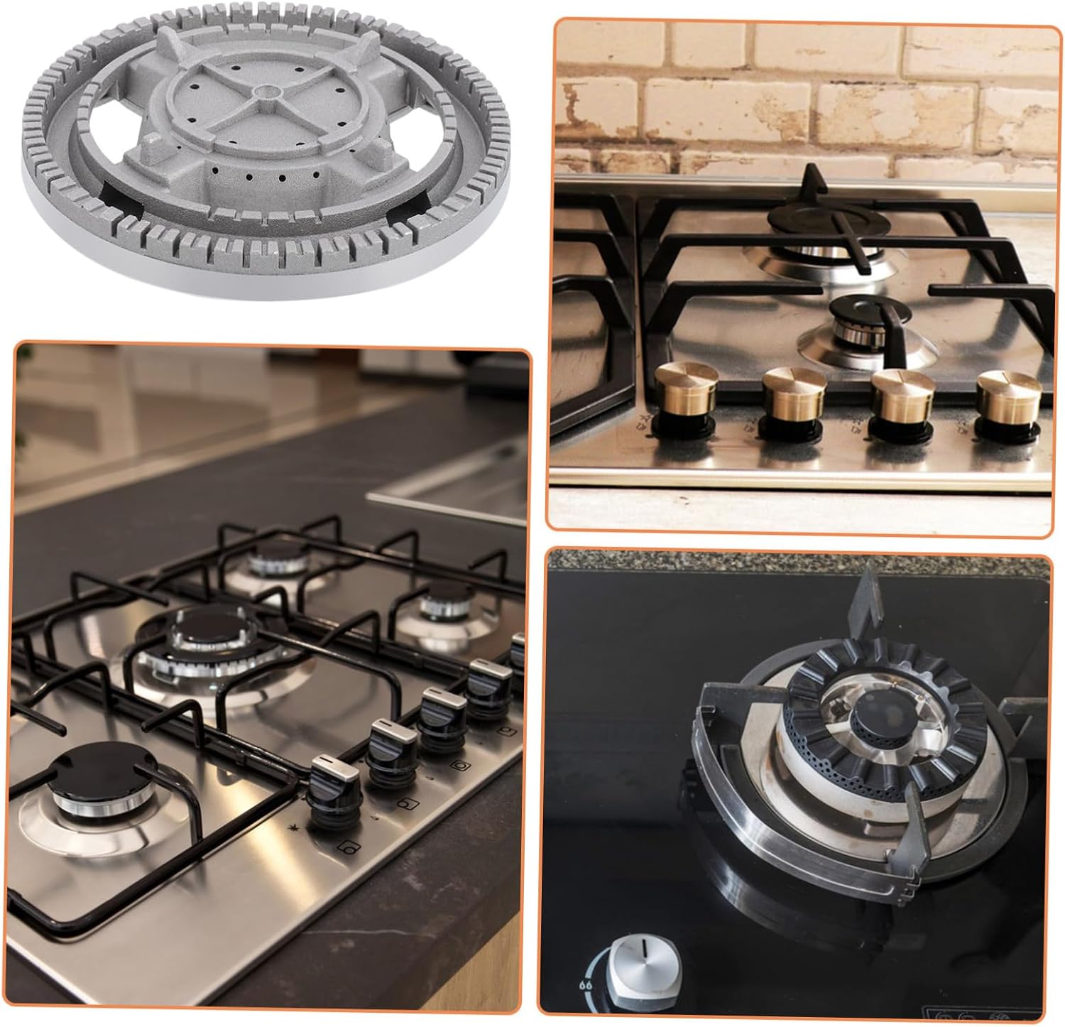 Embedded Gas Stove Burner Cap Replacement Iron Stove Head