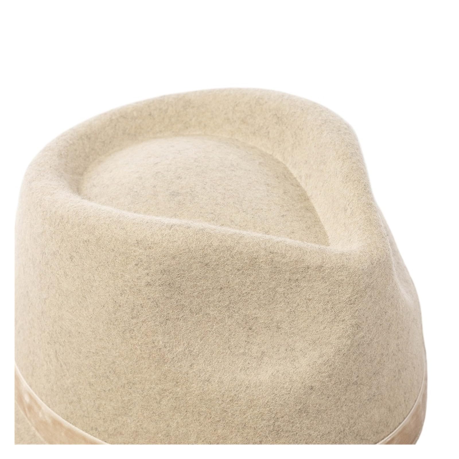 Sombrero Fedora Hombre Sombrero Fedora de Lana Elegante for otoño e Invierno, Sombrero de Fieltro de Jazz con Corona y Lazo de Cinta de Terciopelo