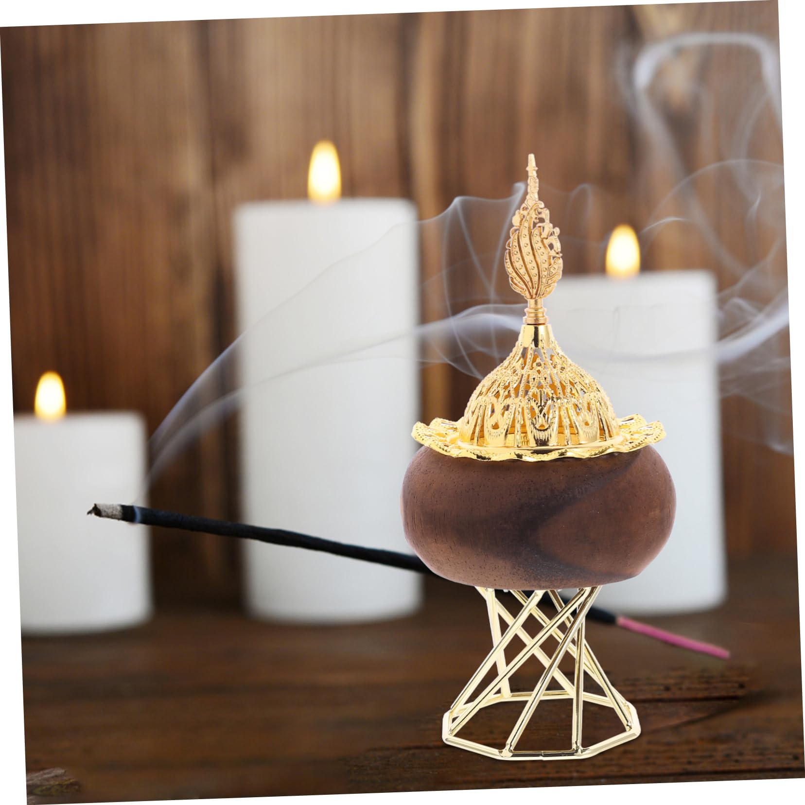 Amosfun 4 Stück Räucherstäbchenhalter graceling wundrrschön tatsächl tuten Räuchergefäß Schmücken Räucherkerzenbrenner Halter für Räucherstäbchen Aromabrenner Metall