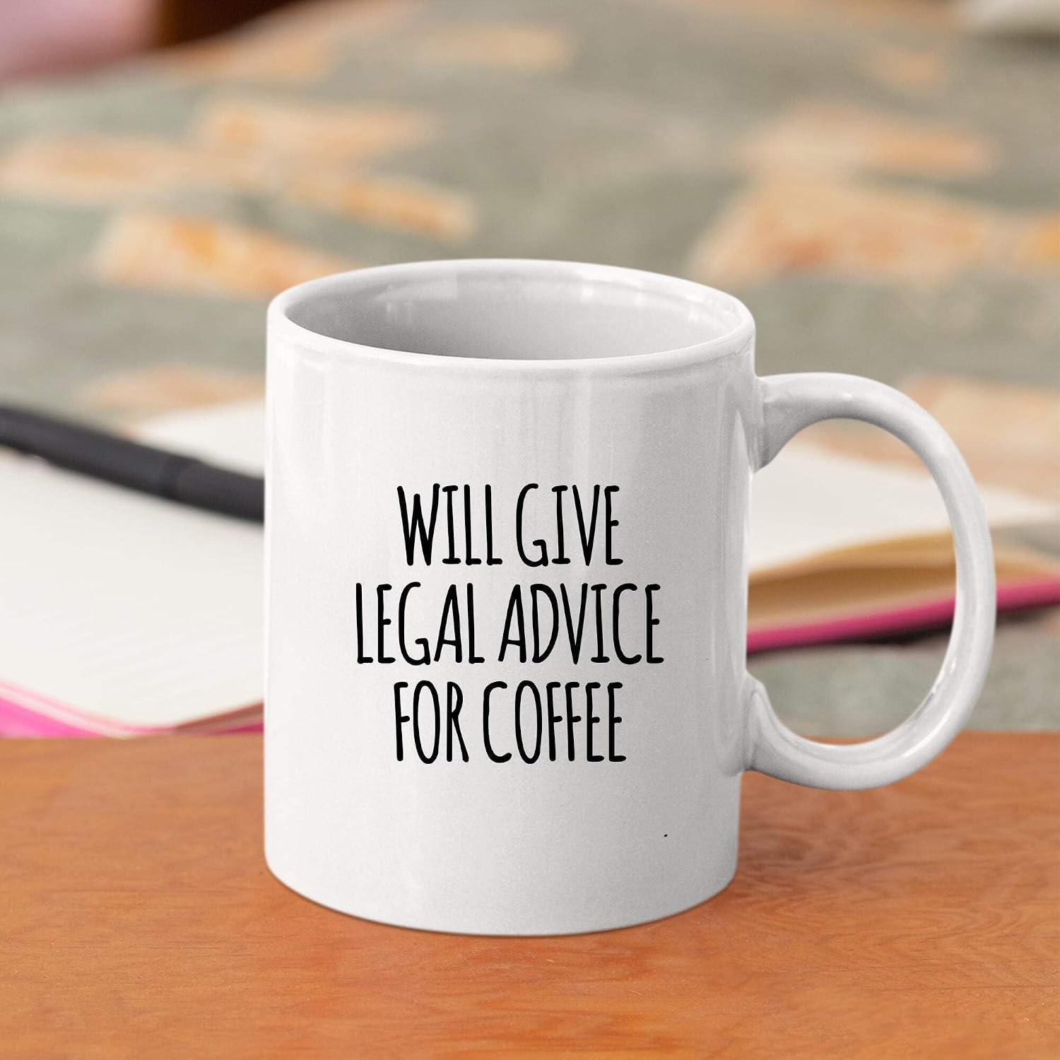 Will Give Legal Advice For Coffee Lawyer Gifts Law Student Graduation Gifts Funny Attorney Law Teacher Ceramic Mug 11oz White image 5