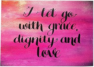 I Let Go With Grace Dignity and Love- Affirmation Cards/Postcards, Daily Self Care, Wellbeing, Confidence Boost, Pick Me Up Gift, Affirmation Wall Art by Choose Joy UK