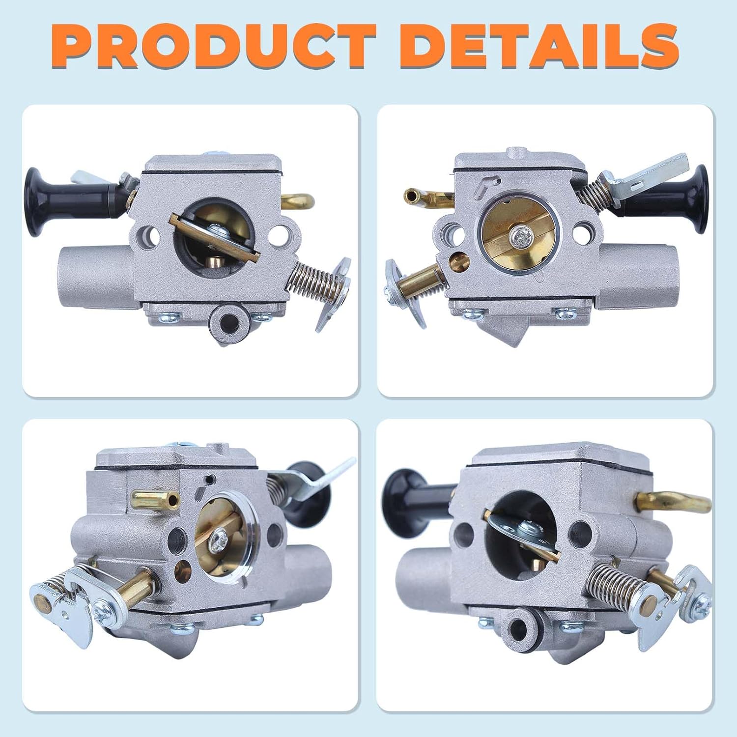 MS271 Carburetor Tune Up Kit For Stihl MS261C MS261 MS271 Farm Boss MS291 Chainsaw, Fit Stihl MS271 Carburetor Kit Air Filter Maintenance Saw Parts, Replace for Zama Carb C1Q-S252 11411200600