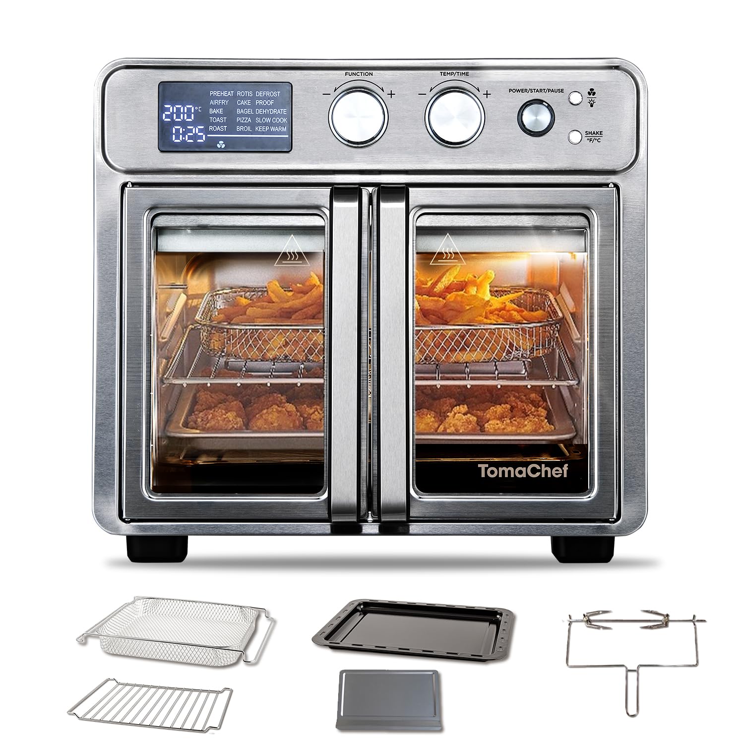 TomaChef 26QT French Door Toaster Oven