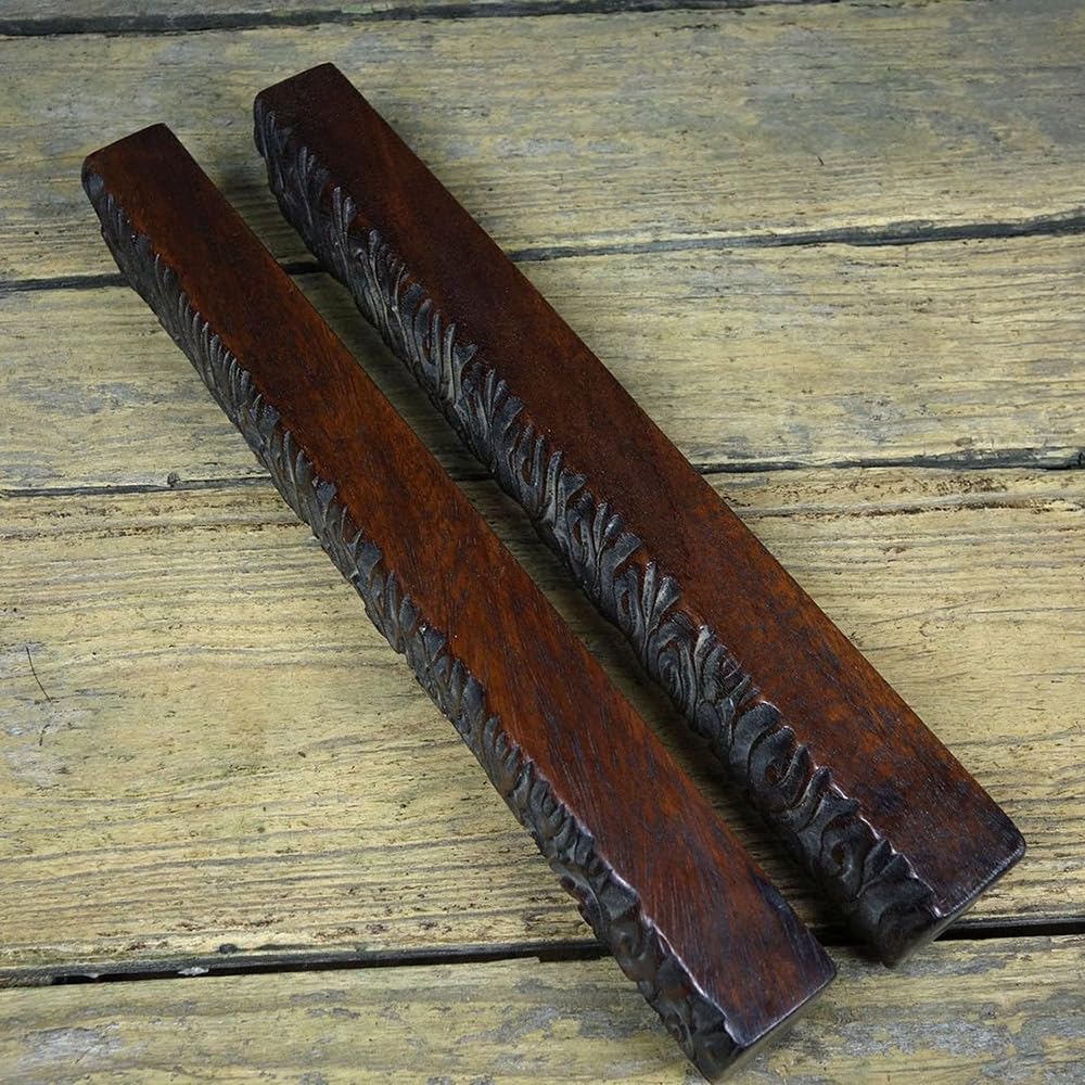 Alte tibetische Rosenholz Wolke Muster Briefbeschwerer Ornament Dekoration