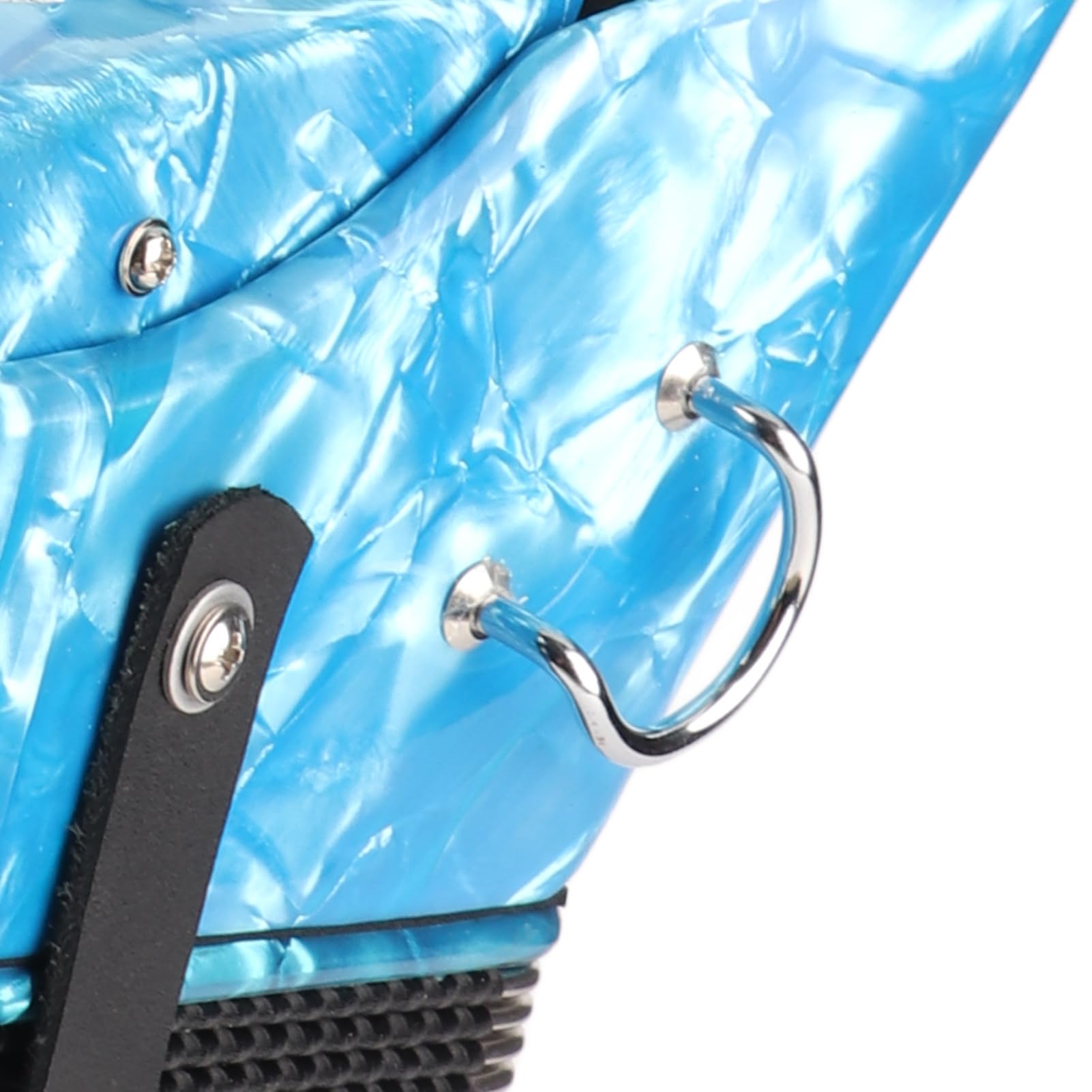 Fisarmonica Professionale Tonysa, 22 Tasti e 8 Bassi, Design Cellulide Blu, Standard Internazionale, Per Principianti e Studenti